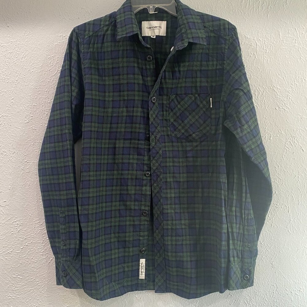 Carhartt Long Sleeve Shawn shirt, 100% cotton, men's Medium, regular EUC.
